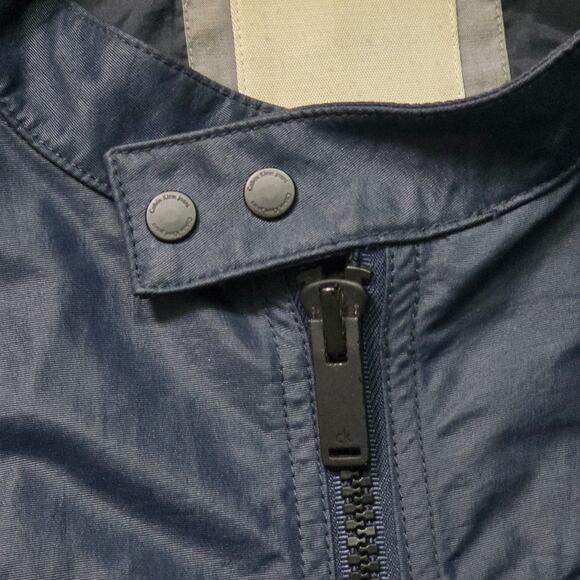 Calvin Klein Jeans Jacket Men’s Medium Blue Nylon Zip Front Casual - Picture 2 of 10